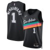 Dres San Antonio Spurs Victor Wembanyama Nike 2025-26 City Edition Crno Swingman